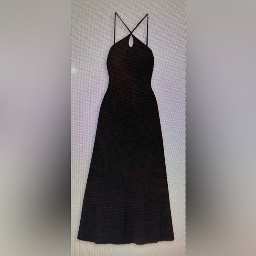 NWT Three Graces London Katrina Jersey maxi  Dress, black in size 6.